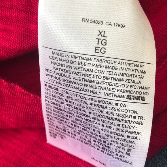 Banana Republic Fuchsia V Back Top - Picture 6 of 6